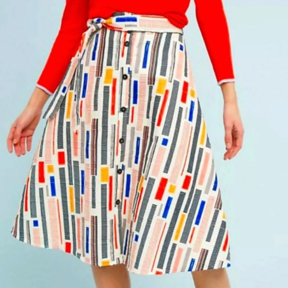 Anthropologie Hutch Willem Paint Palette Skirt